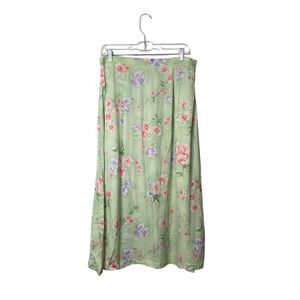 Vintage Jaclyn Smith Floral Prairie Cottagecore Midi Skirt Women's Size Large